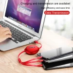 CAFELE 3 In 1 8 Pin + Micro USB + Type-C / USB-C Charging Data Cable, Length: 1.2m - Image 10