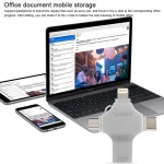 4 in 1 32GB USB 3.0 + 8 Pin + Mirco USB + USB-C / Type-C Dual-use Flash Drive with OTG Function - Image 6