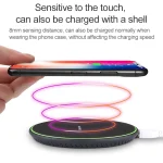 KD-1 Ultra-thin 10W Fast Charging Wireless Charger for Android Phones & iPhone, Fast Charging, Black, Fast Charging, White - Image 5