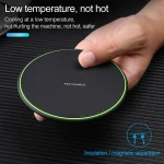 KD-1 Ultra-thin 10W Fast Charging Wireless Charger for Android Phones & iPhone, Fast Charging, Black, Fast Charging, White - Image 10