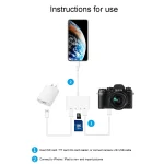 NK-108L 8 Pin to USB + TF Card + SD Card Camera Reader Adapter, Compatible with IOS 9.1 and Above Systems - Image 7