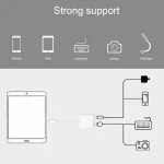 NK101 8 Pin to USB Camera Reader Adapter, Compatible with IOS 9.1 and Above Systems - Image 6