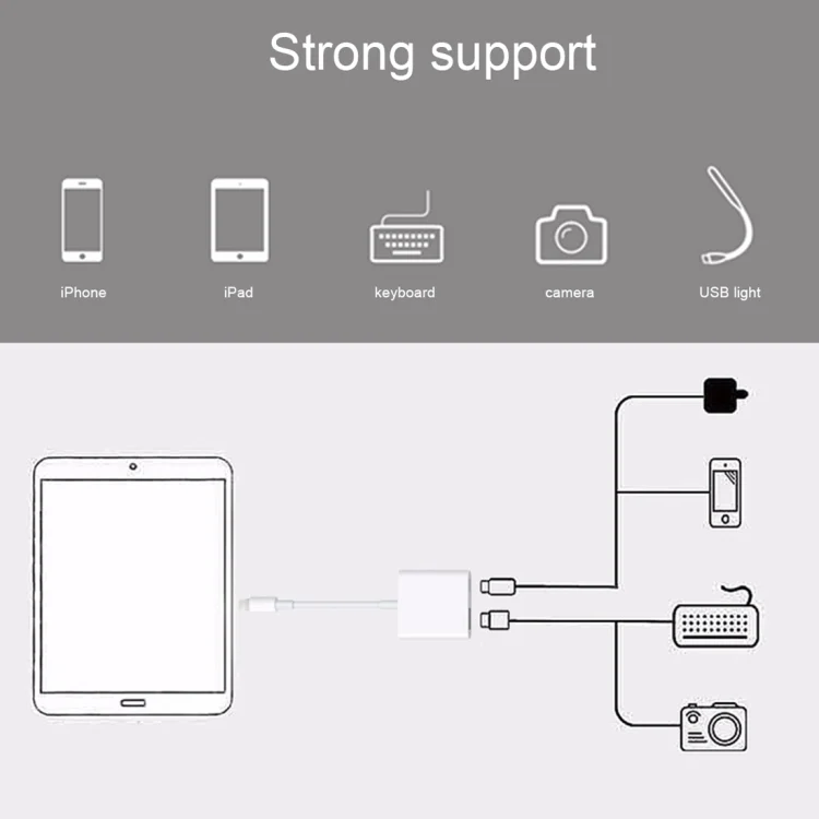IP8G0484_5.webp NK101 8 Pin to USB Camera Reader Adapter, Compatible with IOS 9.1 and Above Systems - Image 6