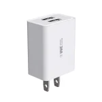WK WP-U56 2A Dual USB Fast Charging Travel Charger Power Adapter, US Plug, US Plug - Image 2
