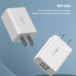 WK WP-U56 2A Dual USB Fast Charging Travel Charger Power Adapter, US Plug, US Plug - Image 5