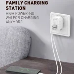 LDNIO A201 2.4A Dual USB Charging Head Travel Direct Charge Mobile Phone Adapter Charger With Micro USB Data Cable, Micro USB - Image 7