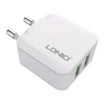 LDNIO A2201 2.4A Dual USB Charging Head Travel Direct Charge Mobile Phone Adapter Charger With Micro Data Cable, Micro - Image 3