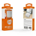 LDNIO A2201 2.4A Dual USB Charging Head Travel Direct Charge Mobile Phone Adapter Charger With Micro Data Cable, Micro - Image 4