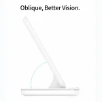 Z5A QI Vertical Magnetic Wireless Charger for Mobile Phones & Apple Watches & AirPods / Samsung Galaxy Buds / Huawei Free Buds, with Touch Ring Light, Z5A - Image 11