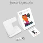 Z5A QI Vertical Magnetic Wireless Charger for Mobile Phones & Apple Watches & AirPods / Samsung Galaxy Buds / Huawei Free Buds, with Touch Ring Light, Z5A - Image 16