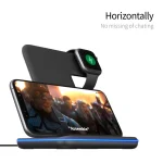 Z5A QI Vertical Magnetic Wireless Charger for Mobile Phones & Apple Watches & AirPods / Samsung Galaxy Buds / Huawei Free Buds, with Touch Ring Light, Z5A - Image 7