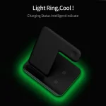 Z5A QI Vertical Magnetic Wireless Charger for Mobile Phones & Apple Watches & AirPods / Samsung Galaxy Buds / Huawei Free Buds, with Touch Ring Light, Z5A - Image 8