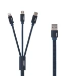 REMAX RC-094TH 1m 2.4A 3 in 1 USB to 8 Pin & USB-C / Type-C & Micro USB Fast Charging Data Cable