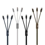 REMAX RC-094TH 1m 2.4A 3 in 1 USB to 8 Pin & USB-C / Type-C & Micro USB Fast Charging Data Cable - Image 2