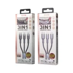 REMAX RC-070TH 1.2m 2A 3 in 1 USB to 8 Pin & USB-C / Type-C & Micro USB Charging Cable - Image 5