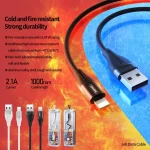 REMAX RC-075i 1m 2.1A USB to 8 Pin Jell Data Cable, 8 Pin - Image 3