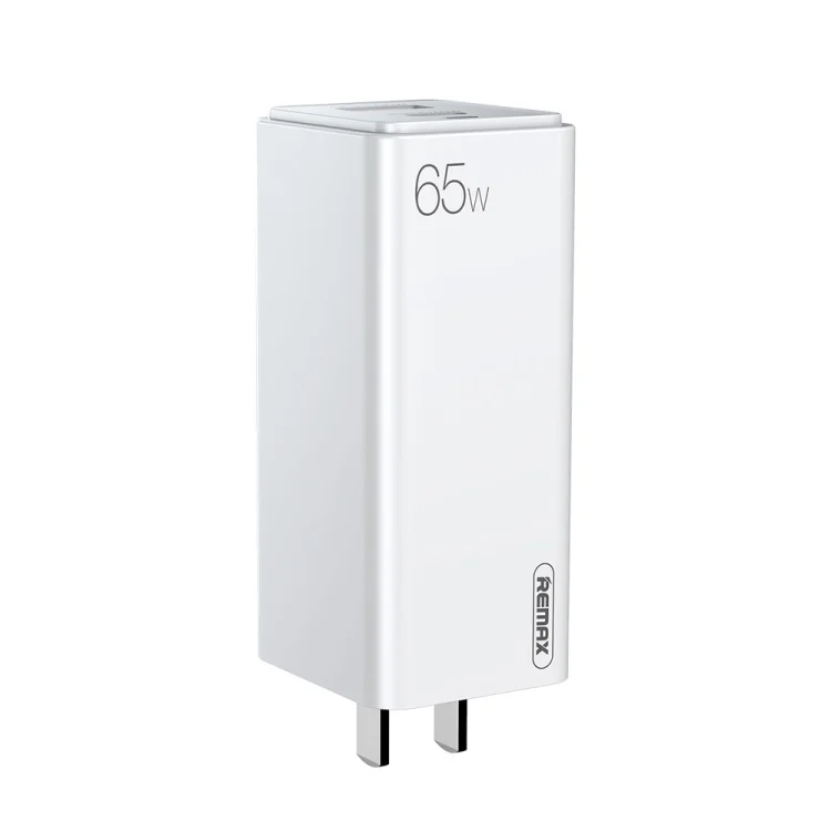 REMAX RP-U50 GaN 65W PD + QC 3.0 Type-C+ USB Port Fast Charger (US)