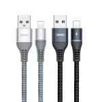 REMAX RC-152I 1m 2.4A USB to 8 Pin Colorful Breathing Data Cable, 8 Pin - Image 2