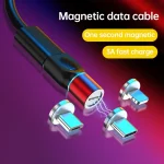 4 in 1 3A 8 Pin & USB-C / Type-C & Micro USB Zinc Alloy Magnetic Charging Head + USB-C / Type-C Magnetic Charging Adapter Set, USB-C / Type-C - Image 2