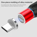 4 in 1 3A 8 Pin & USB-C / Type-C & Micro USB Zinc Alloy Magnetic Charging Head + USB-C / Type-C Magnetic Charging Adapter Set, USB-C / Type-C - Image 12