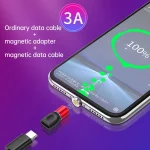 4 in 1 3A 8 Pin & USB-C / Type-C & Micro USB Zinc Alloy Magnetic Charging Head + USB-C / Type-C Magnetic Charging Adapter Set, USB-C / Type-C - Image 4