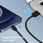 LZ-728 2 in 1 18W QC 3.0 USB Interface Travel Charger + USB to 8 Pin Data Cable Set, EU Plug, Cable Length: 1m, with 8 Pin Cable - Image 8