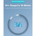 ROCK Space Z19 PD  20W 3A USB-C / Type-C to 8 Pin Fast Charging TPE Data Cable, Cable Length: 1m - Image 3