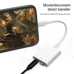 NK-101Y Pro 8 Pin to 8 Pin + SD + TF Port 3 in 1 Camera Reader Adapter - Image 9