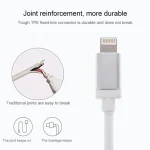 1m Net Style Metal Head 8 Pin to USB Data / Charger Cable - Image 4