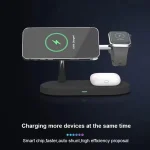 T268 5 in 1 15W Multi-function Magnetic Wireless Charger for iPhone 12 Series & Apple Watchs & AirPods 1 / 2 / Pro, with LED Light - Image 5