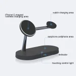 T268 5 in 1 15W Multi-function Magnetic Wireless Charger for iPhone 12 Series & Apple Watchs & AirPods 1 / 2 / Pro, with LED Light - Image 8