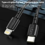 awei PD3 20W PD Type-C + QC 3.0 USB Interface Fast Charging Travel Charger with Data Cable, US Plug - Image 11