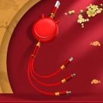 K042 1.2m 3A 3 in 1 USB to 8 Pin + USB-C / Type-C + Micro USB Bull Head Retractable Data Cable - Image 3