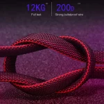 K051 1.2m 3 in 1 USB to 8 Pin + USB-C / Type-C + Micro USB Shark Fabric Data Cable - Image 6