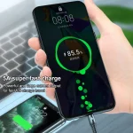 K061 1.2m 5A 3 in 1 USB to 8 Pin + USB-C / Type-C + Micro USB Round Fast Charging Data Cable - Image 14