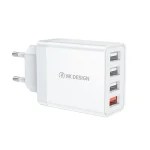 WK WP-U125 Youpin Series 18W QC3.0 4 USB Ports Fast Travel Charger, EU Plug, EU Plug