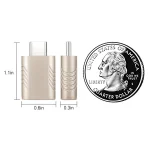 2 PCS SBT-148 USB-C / Type-C Male to USB 3.0 Female Zinc Alloy Adapter, SBT-148 Champagne Gold, SBT-148 Cosmic Grey, SBT-148 Space Silver - Image 3