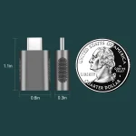 2 PCS SBT-158 USB-C / Type-C Male to USB 3.0 Female Zinc Alloy Adapter, SBT-158 Silver, SBT-158 Black, SBT-158 Gold, SBT-158 Rose Gold - Image 3