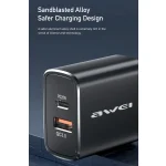 awei PD8 20W QC + PD Fast Charging Travel Charger Power Adapter, UK Plug, UK Plug - Image 6