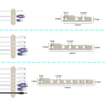 HG2715 3 PCS 7 Holes Desktop Charging Data Cable Organizer Winder - Image 6