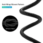 M11 3A USB to 8 Pin Nylon Braided Magnetic Data Cable, Cable Length: 1m, 8 Pin - Image 3