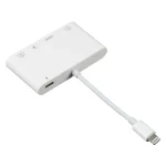 4 in 1 8 Pin to Dual USB + 3.5mm AUX + HDMI OTG Audio Digital AV Adapter - Image 3