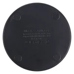 10W QI Plaid Pattern Round Plastic Wireless Charger, Plastic - Image 3