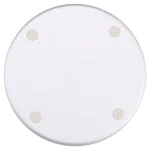 10W QI Plaid Pattern Round Metal Wireless Charger, 10W Metal - Image 3
