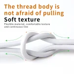 IVON CA19 2.4A USB to 8 Pin Fast Charge Data Cable for iPhone, iPad, Length: 1m - Image 2