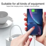 IVON CA70 8 Pin Fast Charging Data Cable, Length: 2m, 8 Pin, Length: 2m - Image 2