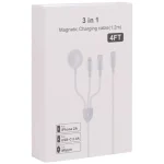 3 in 1 USB-C / Type-C to 8 Pin + USB-C / Type-C + Magnetic Watch Wireless Charger Data Cable, Cable Length: 1.2m - Image 3