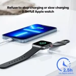 3 in 1 USB-C / Type-C to 8 Pin + USB-C / Type-C + Magnetic Watch Wireless Charger Data Cable, Cable Length: 1.2m - Image 7