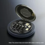 YESIDO CA118 6 in 1 Multifunctional Charging Data Cable Storage Box Suit, CA118 Black - Image 3