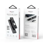 YESIDO CA114 5 in 1 Multifunctional Charging Data Cable Storage Box Suit, CA114 Black - Image 10